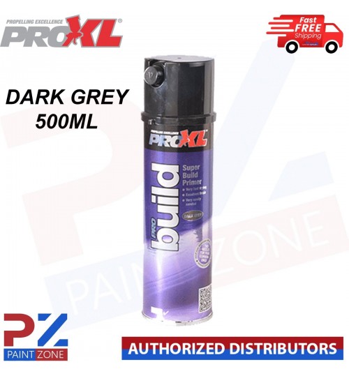 1 X PRO XL PRO BUILD HIGH BUILD FILLER PRIMER AEROSOL 500ML - DARK GREY