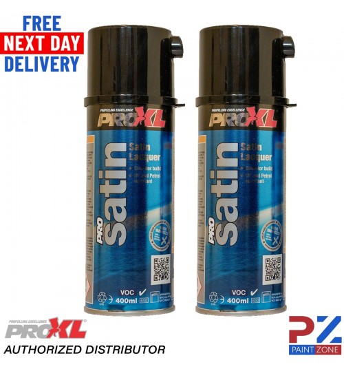 2 X ProXL ProSatin 400ml Aerosol Satin Lacquer Pro XL Pro Satin