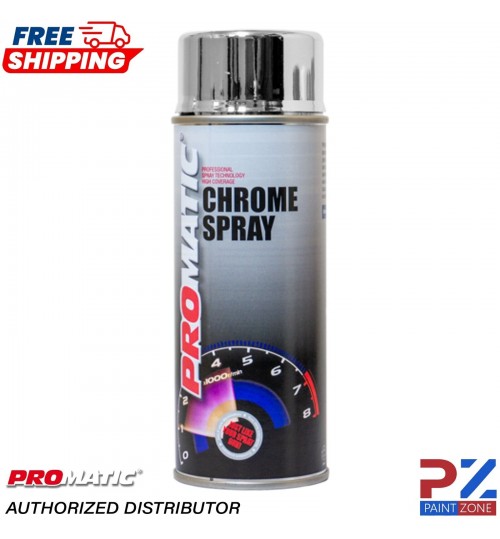 1 x Promatic Chrome Spray Paint Aerosol 400ml - Free Delivery