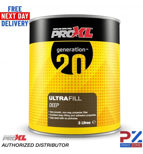 PROXL GENERATION20 - ULTRAFILL DEEP CAR BODY FILLER 3L - WITH BPO HARDENER