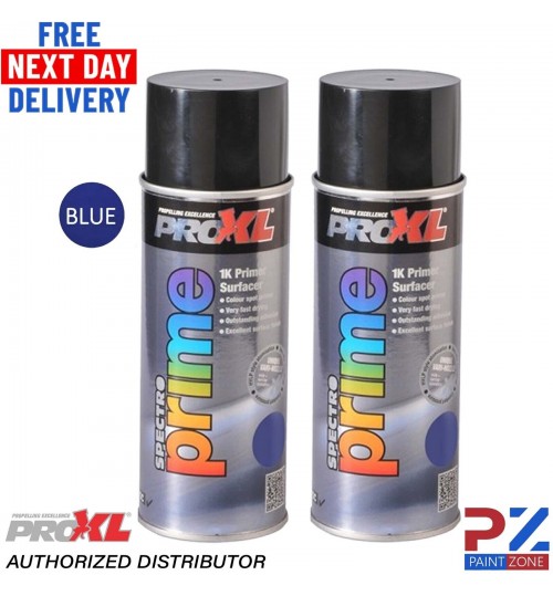 2 X PROXL SPECTRO PRIME AEROSOL 400ML - BLUE -PRO XL SPOT ETCH