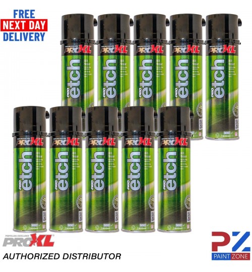 10X PRO XL PRO ETCH PRIMER AEROSOL SPRAY - 500ML PROXL HIGH QUALITY - GREY