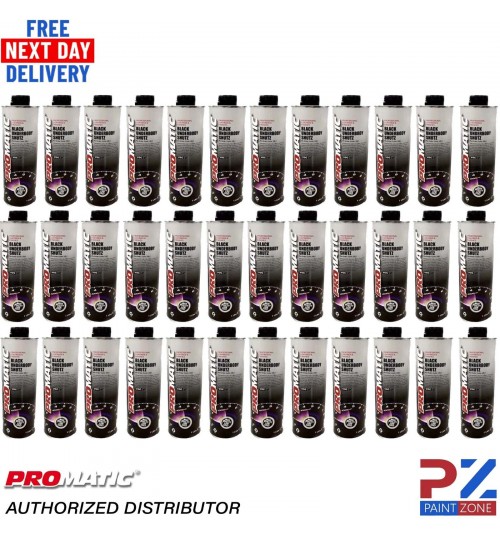 36 X PROMATIC SCHUTZ UNDER SEAL UNDERBODY RUST PROTECTION PROTECTOR BLACK 1LTR