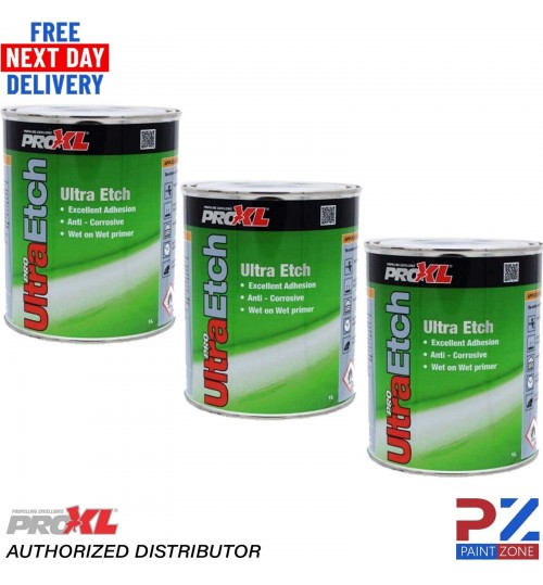3X PROXL ULTRA ETCH EPOXY PRIMER ETCHING HIGH QUALITY ULTRAETCH 1 litre