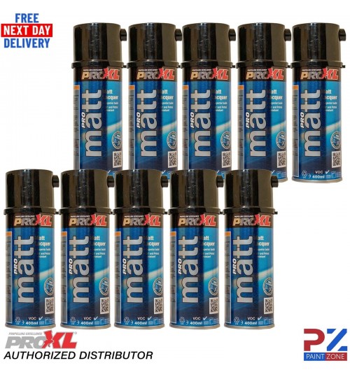 10x ProXL ProMatt 400ml Aerosol Lacquer Clearcoat Pro XL Pro Matt