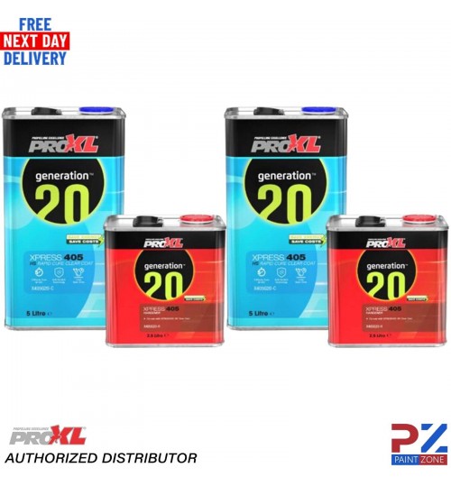 2X PROXL XPRESS405 – HS ANTI-SCRATCH RAPID CLEAR COAT KIT (7.5lt)