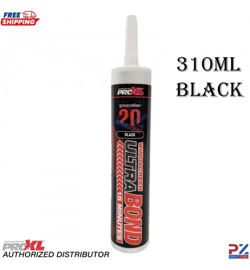 PRO XL Ultra Bond 1k Windscreen Sealant Polymer Ultra MS Adhesive Black 290ml