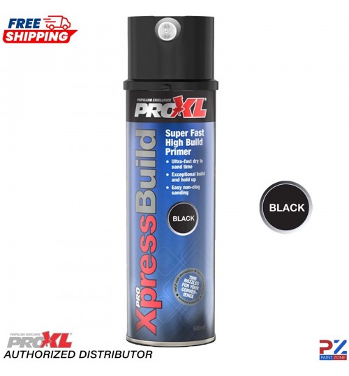 ProXL XpressBuild High Build Primer Aerosol Black – 500ml Spray Can