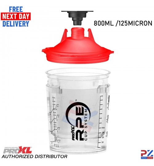 ProXL RPE PPS 800ml Paint Mixing Cups – 125 Micron Filters – Spray System