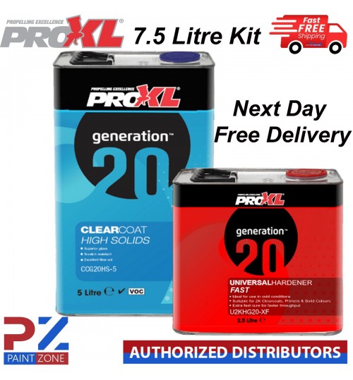 PROXL GENERATION20 CLEARCOAT HIGH SOLIDS WITH UNIVERSAL FAST HARDENER (7.5 LTR)