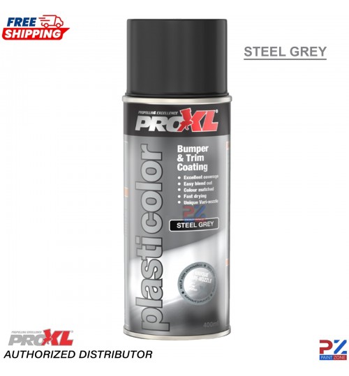 ProXL Plasticolor 1K Bumper & Trim Coating 400ml Steel Grey – Flexible Plastic