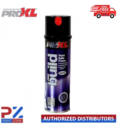 1 X PRO XL PRO BUILD WHITE HIGH BUILD FILLER PRIMER AEROSOL 500ML - WHITE