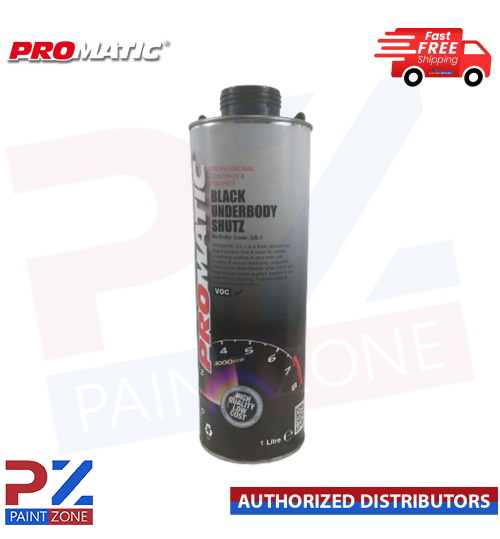 1 X PROMATIC SCHUTZ UNDER SEAL UNDERBODY RUST PROTECTION PROTECTOR BLACK 1LTR