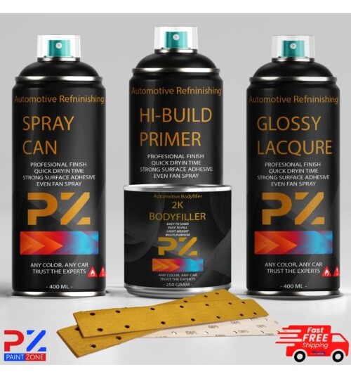 Aerosol Spray Paint Mixed To Code Custom Aerosol 400ml Kit RAL BS Car Paint