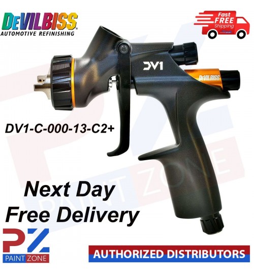 DEVILBISS DV1 Clearcoat HVLP PLUS Gravity Spray Gun 1.3mm DV1-C-000-13-C2+
