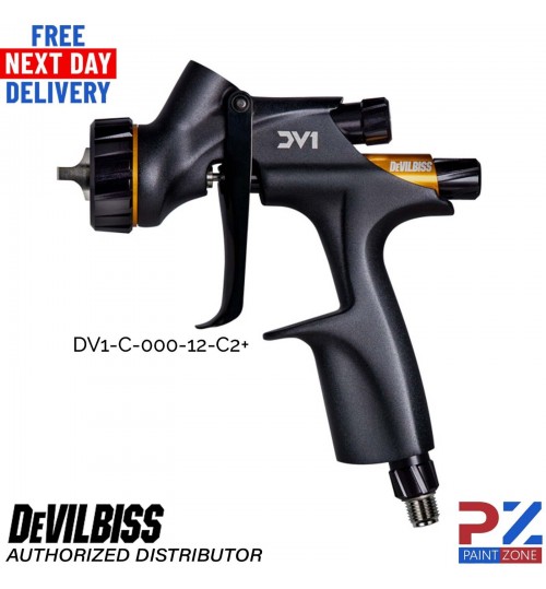 DeVilbiss DV1 (DV1-C-000-12-C2+) Non-Digital HVLP Clearcoat 1.2mm Spray Gun