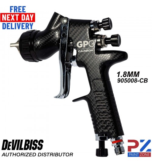 DeVilbiss Carbon Edition GPG 1.8mm General Purpose Setup Spray Gun 905008-CB