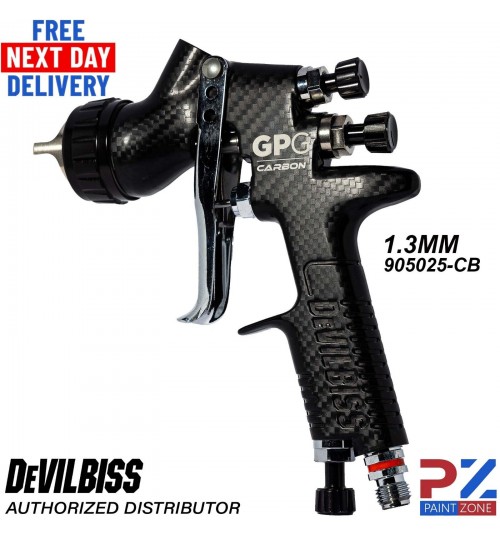 DeVilbiss Carbon Edition GPG 1.3mm General Purpose Setup Spray Gun 905025-CB