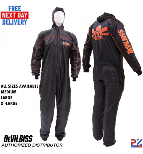 DeVilbiss Reusable Spray Suit – Pro Clean Premium Overalls for Painter’s Suit