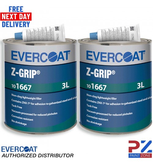 2X EVERCOAT 101667 Z-GRIP POLYESTER BODY FILLER WITH BPO HARDENER 3LT