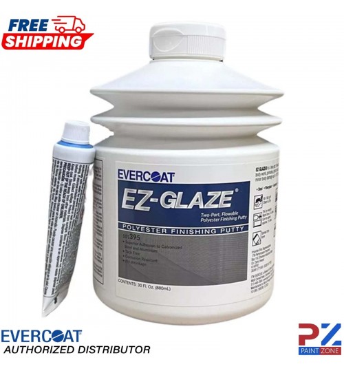 EVERCOAT 101395 EZ-GLAZE FINE FINISHING PUTTY 880ML - WITH BPO HARDENER