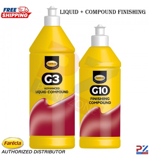 Farecla Car Polish Kit – G3 Liquid Compound 1L + G10 Finishing 500ml Bundle