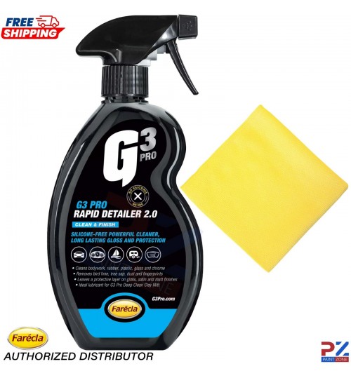 Farecla G3 Rapid Detailer 500ml with Microfibre Cloth – Car, Bike & Van
