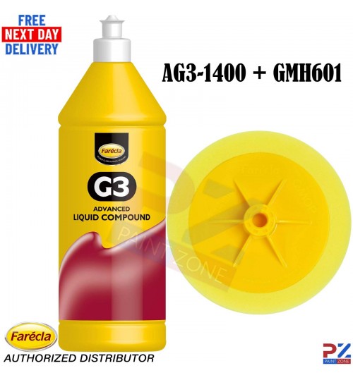 Farecla G3 Advanced Liquid Compound 1L with GMH601 G-Mop – Paint Correction Kit