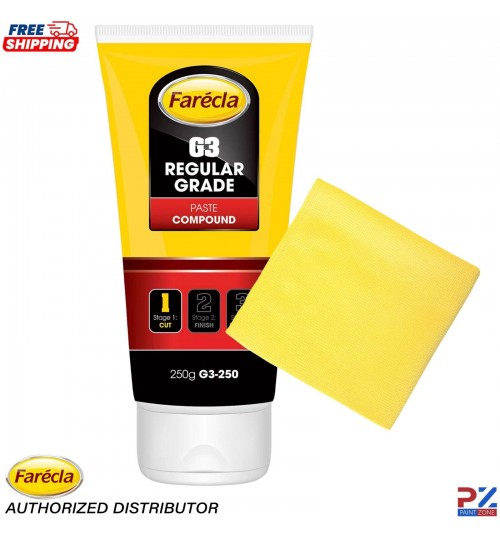 Farecla G3 250g Cutting Compound Tube + Free Microfibre Cloth – Regular Grade