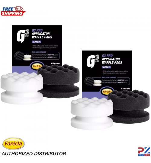 Farecla G3 Pro Waffle Applicator Pads 7167 – 2 Pack for Polishing & Waxing