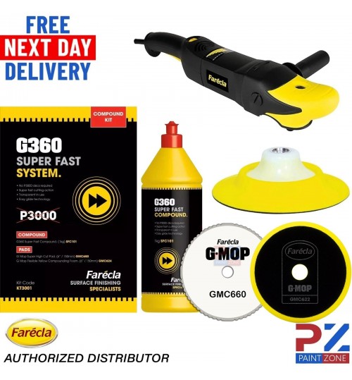 Farecla G360 Super Fast System Compound Kit - KT3001 & FARECLA POLISHER
