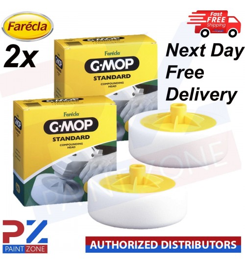 2x Farecla 6" SGM14 G Mop Standard Compounding 14mm Sponge Foam 150mm