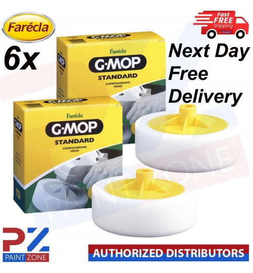 6x Farecla 6" SGM14 G Mop Standard Compounding 14mm Sponge Foam 150mm