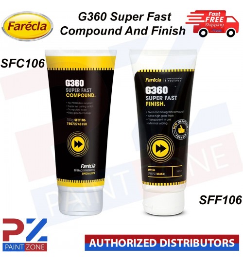 Farecla G360 Super Fast Compound (SFC106) (100ML) And Finish (SFF106) (100ML)