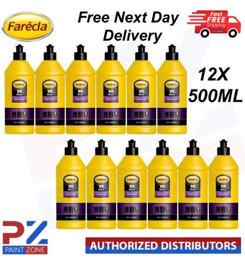 12X Farecla G3 WAX Premium Liquid Protection 500ml for Paintwork Car Detailing