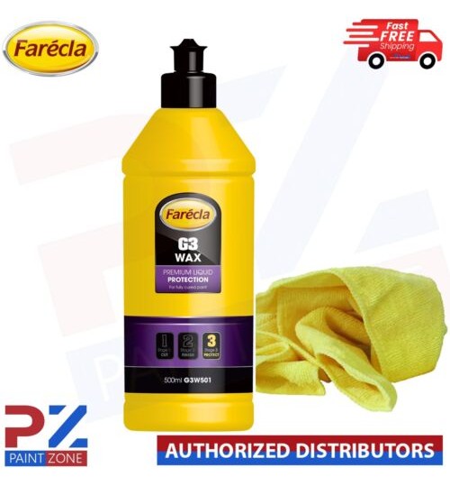 Farecla G3 Wax Premium Liquid Protection 500ml High Gloss & Microfibre Cloth