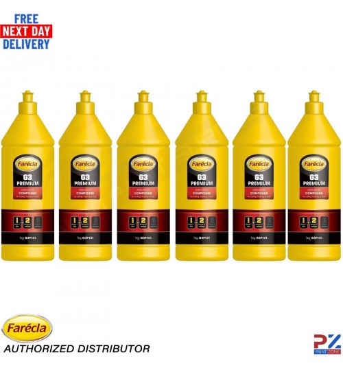 6x FARECLA G3 PREMIUM ABRASIVE CUTTING COMPOUND 1KG - G3P101