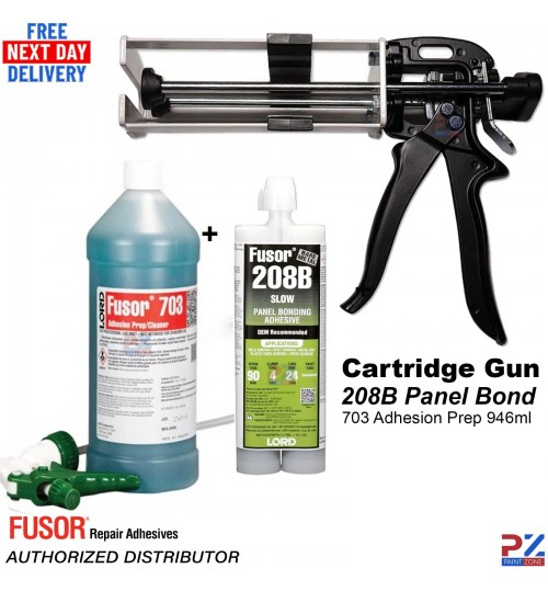 LORD Fusor Adhesive & Prep Kit – 208B Panel Bond, 703 Cleaner, 2:1 Manual Gun