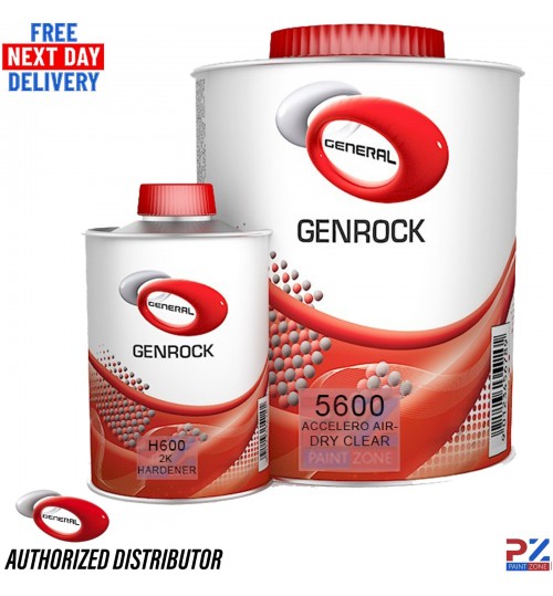GenRock 5600 Air-Dry Lacquer + H500 2K Hardener 1.5L Paint Pack
