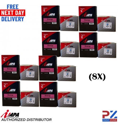 8X IMPA 2K MS Clearcoat / LACQUER With Hardener 7.5 Litre kit