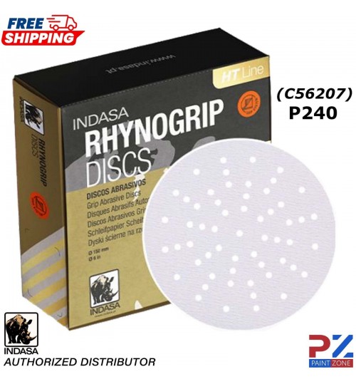INDASA C56207 HT LINE ULTRAVENT GRIP SANDING DISCS 150MM PK50 - P240