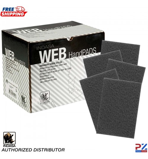 Indasa Grey Surface Conditioning Pads – Ultra Fine Grit, Non-Woven Scratch Pads