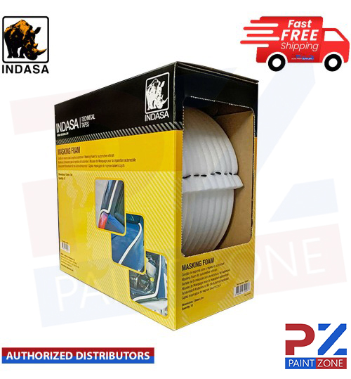 Indasa Rhyno Refinishing Soft Edge Foam Masking Tape 13mm X50m Roll 80C Low Bake
