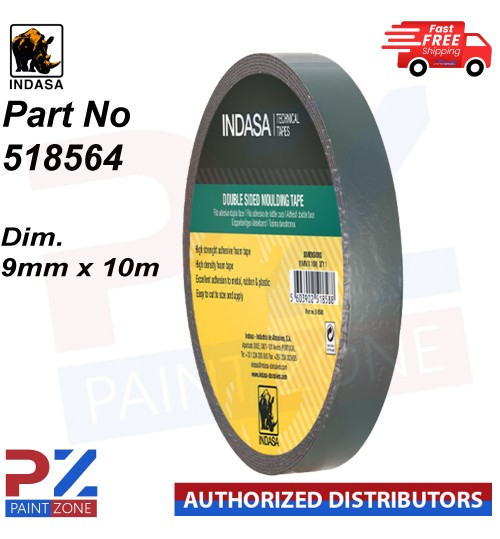 INDASA TECHNICAL TAPES DOUBLE SIDED MOULDING TAPE PART NO 518564 DIM. 9MM X 10M