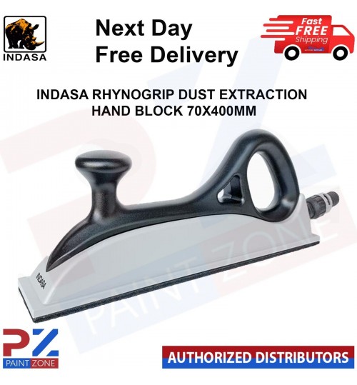 INDASA RHYNOGRIP DUST EXTRACTION HAND BLOCK 70x400mm Sanding Block Dust Free