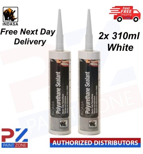 2x INDASA Polyurethane PU Sealant 310ml White - With Free Next Day Delivery