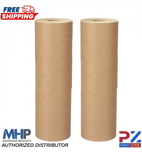 2x Brown Masking Paper 18 Inch approx. water & solvent 450mm 50gsm 180m