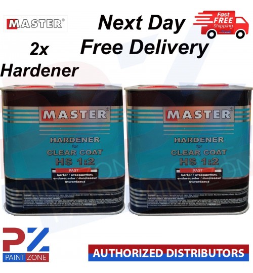 2X MASTER HARDNER FOR CLEAR COAT HS 1:2 FAST HARDNER 2.5 LITER NEXT DAY DELIVERY