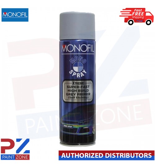 MONOFIL MONO SPRAY XTREME SUPER FAST HIGH BUILD GREY PRIMER AEROSOLE - 500ML