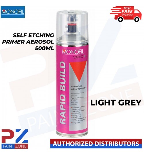 MONOFIL VARIO+ RAPID BUILD SELF ETCHING PRIMER LIGHT GREY Aerosol 500ml